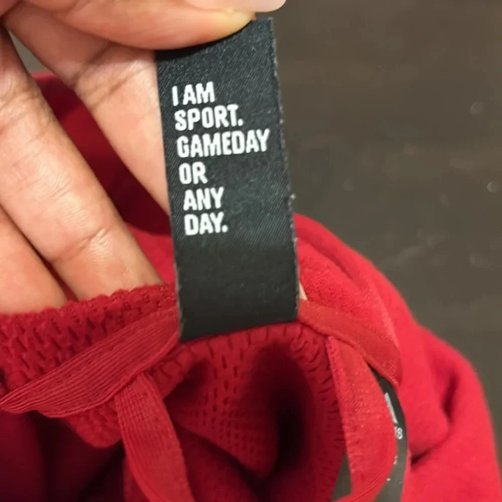 ADIDAS Climawarm Hoodie Red Size Large.